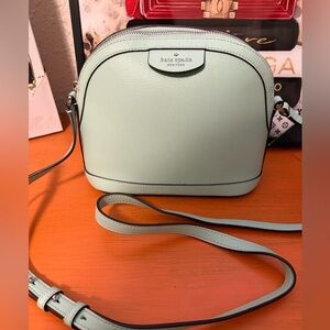 Kate Spade Sylvia Dome Light Green Crossbody Bag EUC